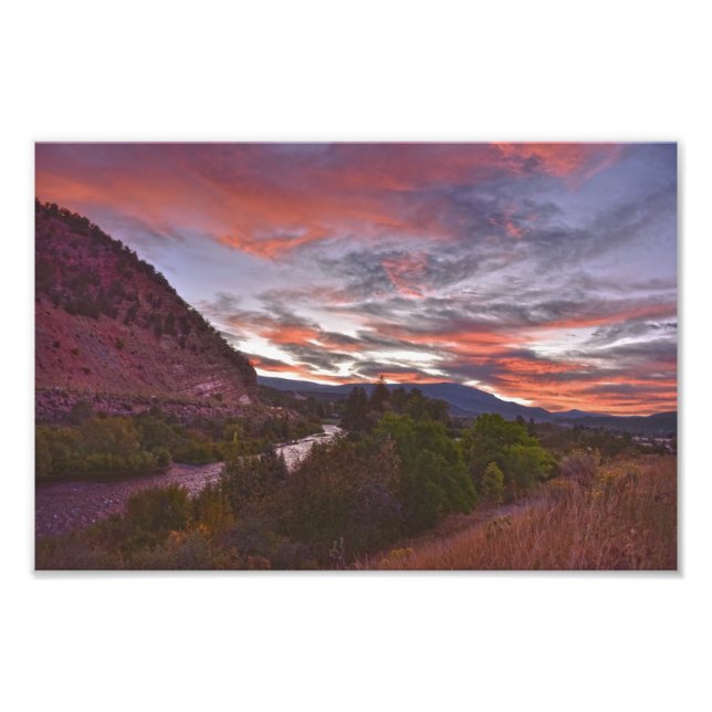 Roaring Fork River Sunrise, Colorado Fotodruck (Vorne)