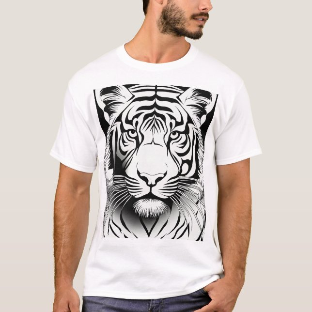 Roaring Fun: Die Tiger-T - Shirt der Kinder (Vorderseite)