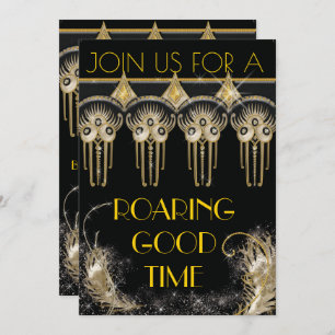Roaring Gatsby Bling Party Einladungen