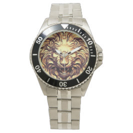 Roaring Gold Lion Head eWatch Armbanduhr