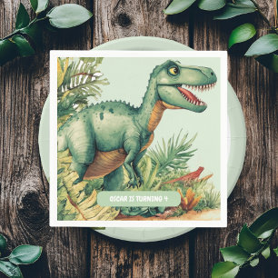 Roaring Good Time Dinosaur Party Serviette