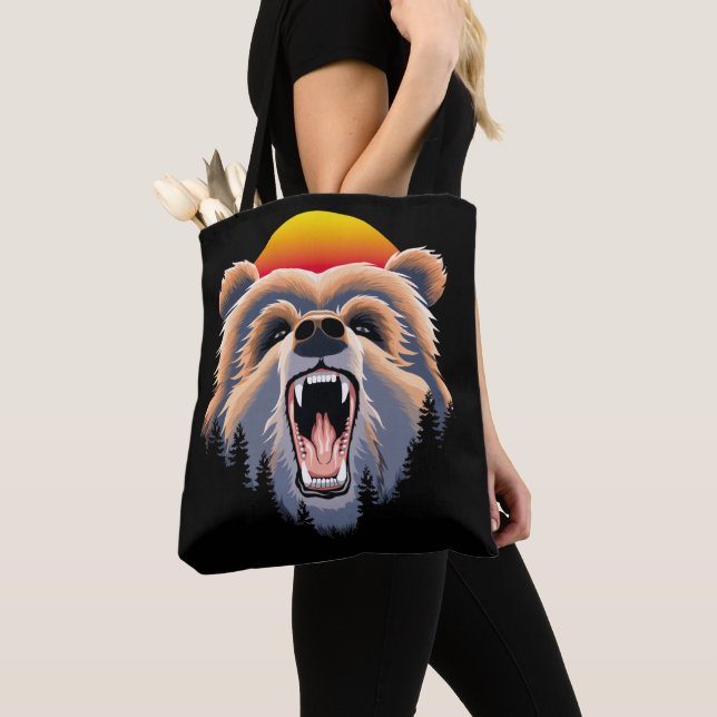 Roaring Grizzly Bär Face (Von Nahem)