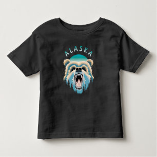 Roaring Grizzly Bären Face - Alaska Wildlife Kleinkind T-shirt