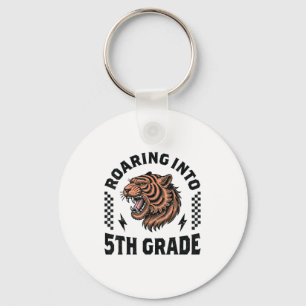 Roaring in 5. Klasse Tiger Junge Mädchen Kinder 1 Schlüsselanhänger