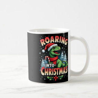 Roaring in Christmas Kids Girls Funny Dinosaur X Kaffeetasse