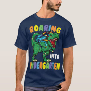 Roaring in Kindergarten zu rex Dinosaurier zurück T-Shirt