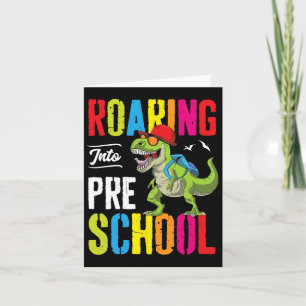 Roaring in Vorschule Dinosaur Lehrer Vork Ck T Karte
