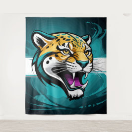 Roaring Jaguars: Entfesseln Sie die Bestie im Inne Wandteppich