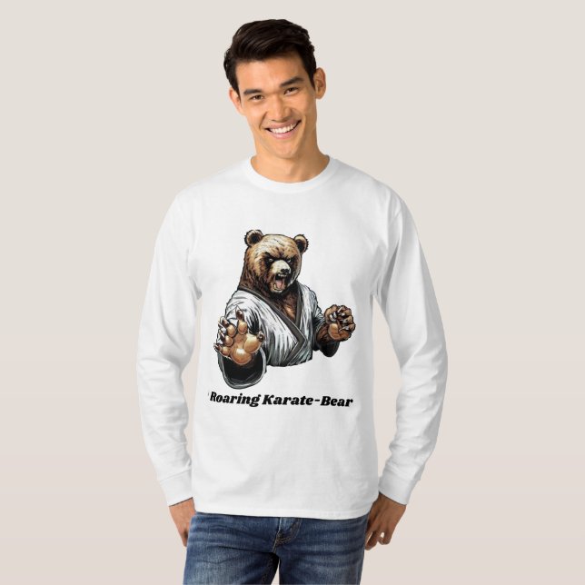 "Roaring Karate-Bear" T-Shirt (Vorne ganz)
