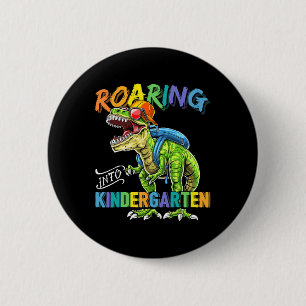 Roaring Kindergarten Dinosaurier T Rex CK to Schoo Button