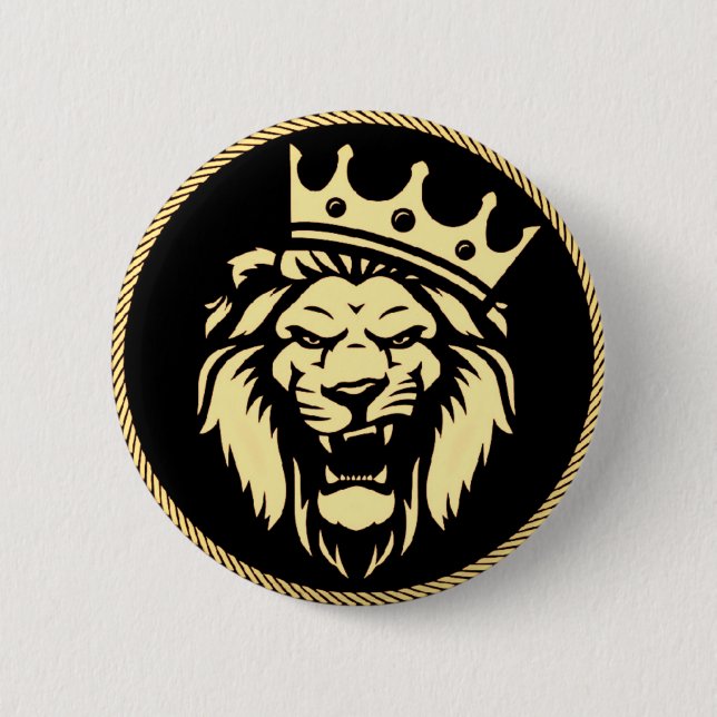 Roaring King Lion Button (Vorderseite)