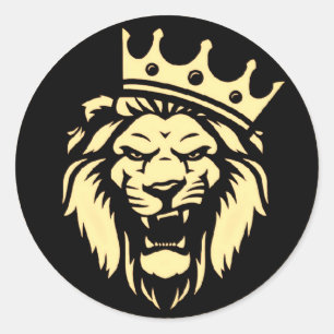 Roaring King Lion Sticker