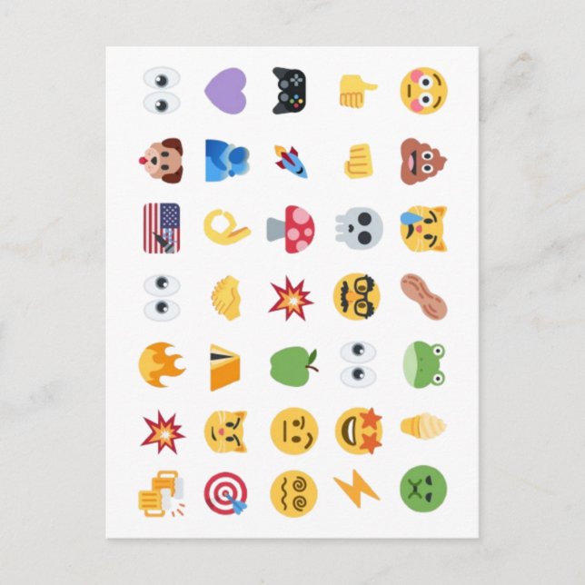 Roaring Kitty 35 Emoji Timeline GME MOASS DFV Meme Postkarte (Vorderseite)