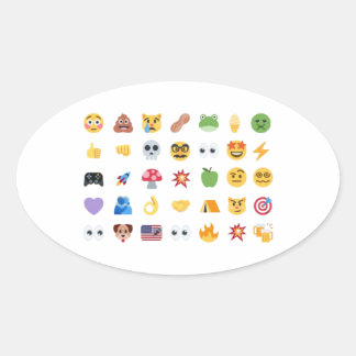 Roaring Kitty 35 Emoji-Zeitstrahl GME MOASS DFV Me Ovaler Aufkleber