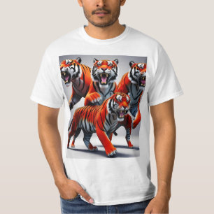 Roaring Leap: Tiger in Motion T-Shirt