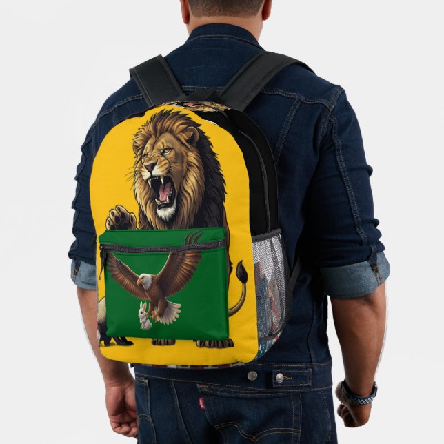 Roaring Lion Backpack – Wild Strength On the Go Bedruckter Rucksack (Insitu (Modell))