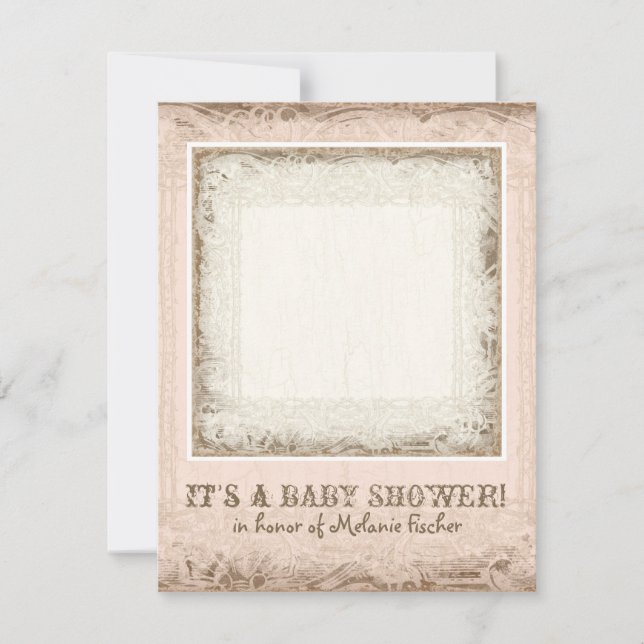 Roaring Lion Brass Ring, Circus Karussell Vintag Einladung (Vorderseite)