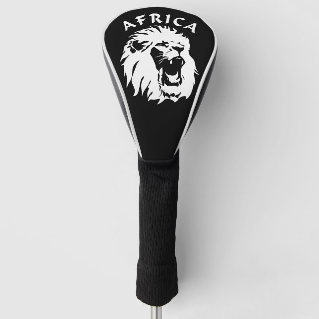 Roaring Lion Face | Afrika Golf Headcover (Vorderseite)