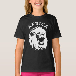 Roaring Lion Face Afrika T-Shirt