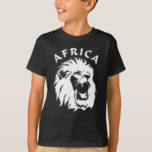 Roaring Lion Face   Afrika T-Shirt