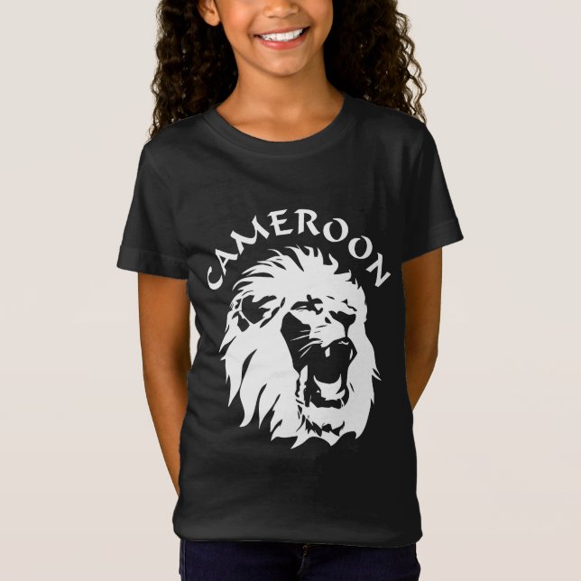 Roaring Lion Face - Kamerun T-Shirt (Vorderseite)