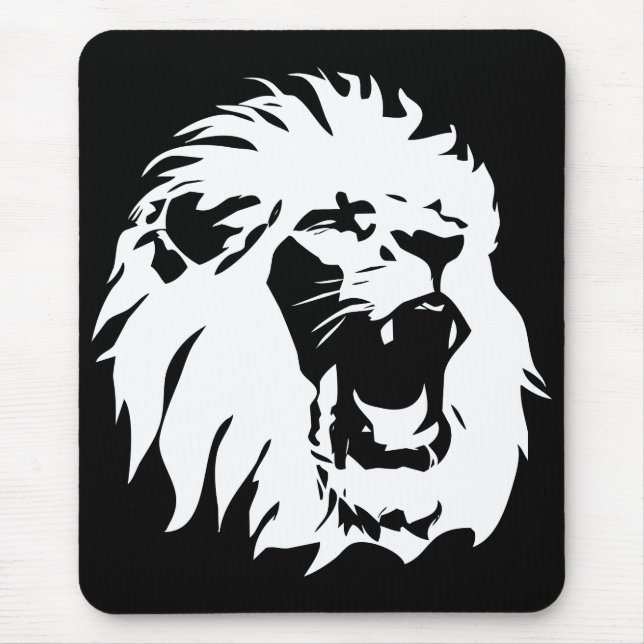 Roaring Lion Face Mousepad (Vorne)