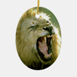Roaring Lion Keramikornament