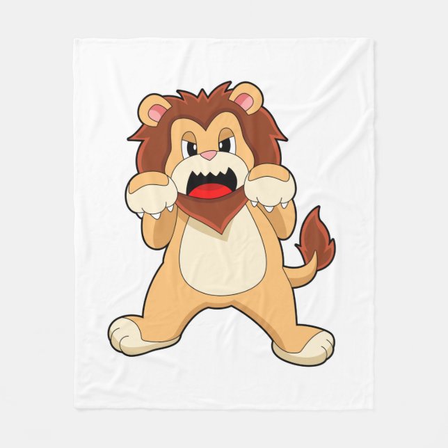 Roaring Lion.PNG Fleecedecke (Vorderseite)