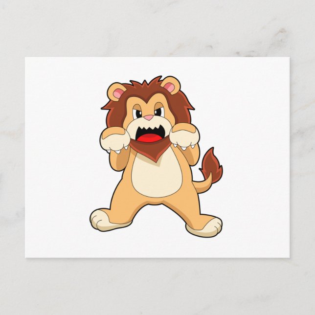 Roaring Lion.PNG Postkarte (Vorderseite)