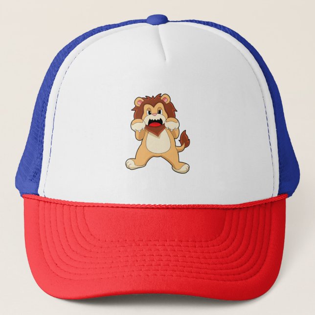 Roaring Lion.PNG Truckerkappe (Vorderseite)