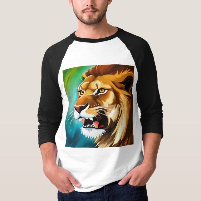Roaring Lion Side Posed Portrait-57566 T-Shirt (Vorderseite)