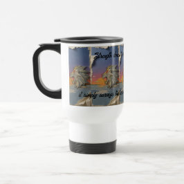 Roaring Lion Sunrise Papercut Travel Mug Reisebecher