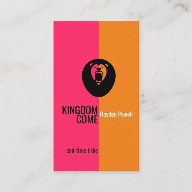 Roaring Lion Visitenkarte (Vorderseite)