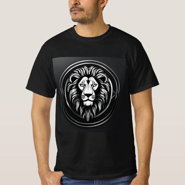 "Roaring Majesty: Lion Graphic T-Shirt" T-Shirt (Vorderseite)
