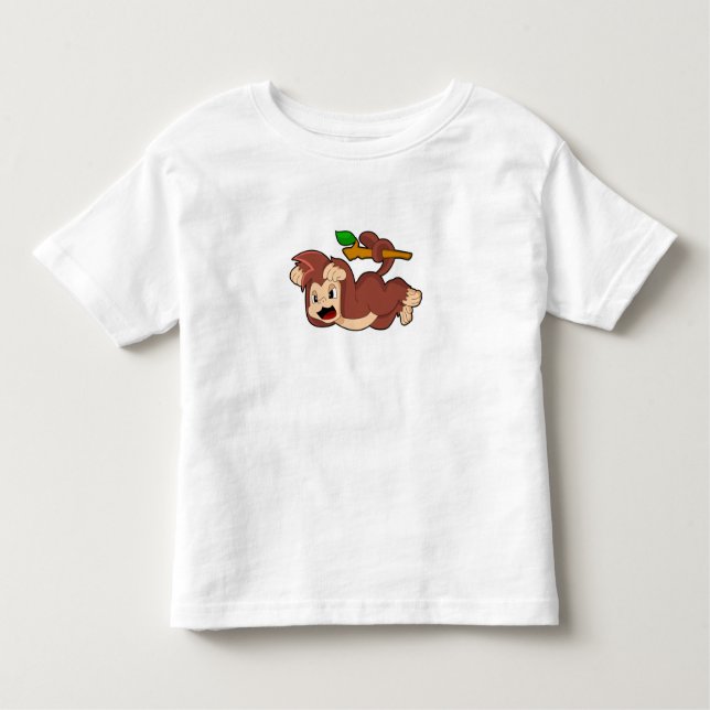 Roaring Monkey Kleinkind T-shirt (Vorderseite)