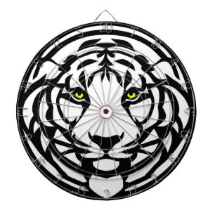 Roaring Precision: The Majestic Tiger Dartscheibe