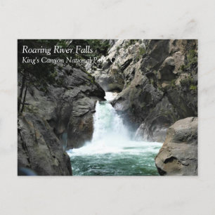 Roaring River Falls, King's Canyon, CA Postcard Postkarte