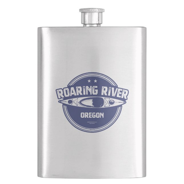 Roaring River Oregon Kayak Flachmann (Vorderseite)