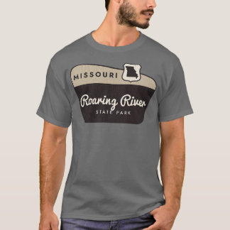 Roaring River Staat Park Missouri Begrüßungszeiche T-Shirt