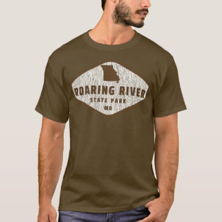 Roaring River Staat Park Missouri Tree Log Textur T-Shirt
