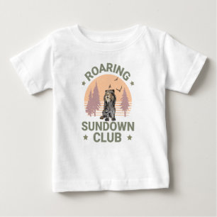 Roaring Sundown Club Saberzahntiger Baby T-shirt