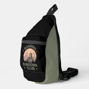 Roaring Sundown Club Saberzahntiger Crossbody Bag