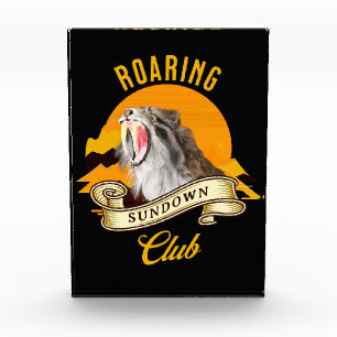 Roaring Sundown Club Saberzahntiger Fotoblock