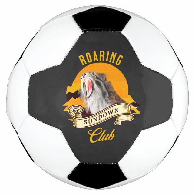 Roaring Sundown Club Saberzahntiger Fußball (Vorderseite)