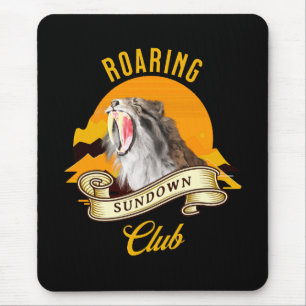 Roaring Sundown Club Saberzahntiger Mousepad