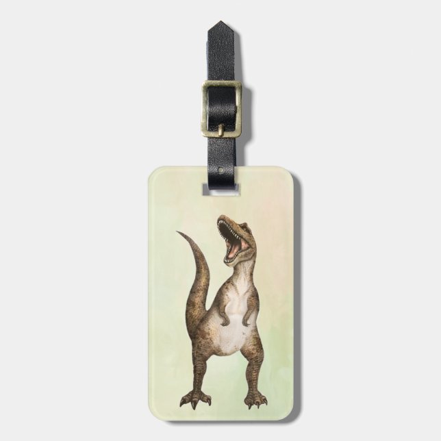 Roaring T-Rex individuell einstellbar Gepäckanhänger (Vorderseite vertikal)