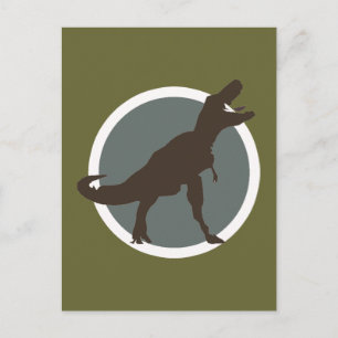 Roaring T-rex Postkarte