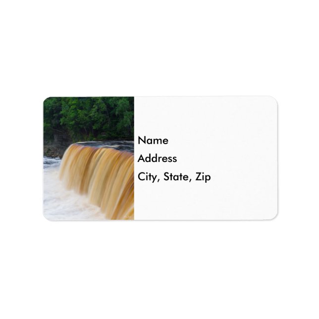 Roaring Tahquamenon Address Labels Adressaufkleber (Vorne)