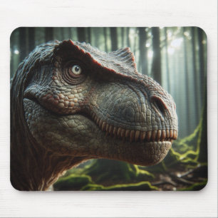 Roaring Through Time: T-Rex im Wald Mousepad