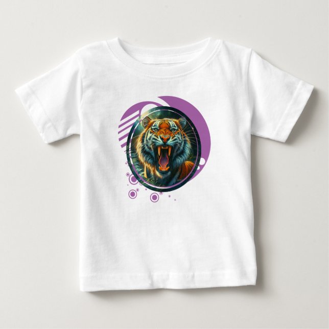 Roaring Tiger Baby T-shirt (Vorderseite)